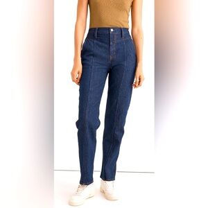 Madewell Perfect Vintage Straight Jean: Greenhaven Wash Seamed Version Size 29